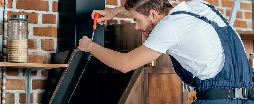 Old Rusted Metal Fireplace Repair And Replacement in Thorold, ON