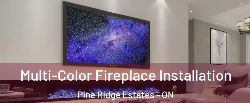  Multi-Color Fireplace Installation Pine Ridge Estates - ON